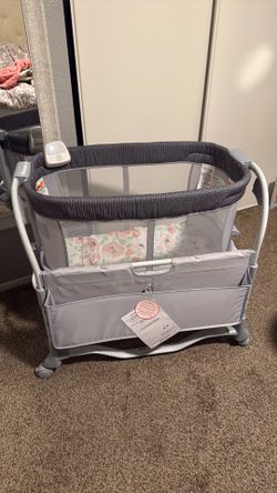 Bassinet with 3 inch mattress added