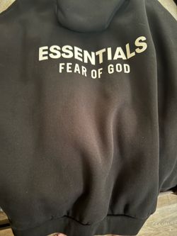 Fear of god black hoodie
