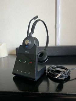 Jabra Engage 65 Stereo Wireless Office Headset w/ Charging Base