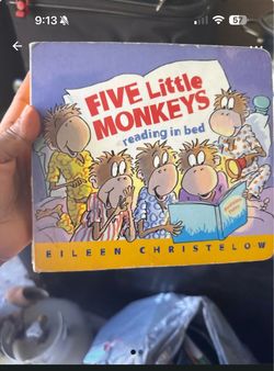 Five Little Monkeys Reading in Bed Board Book