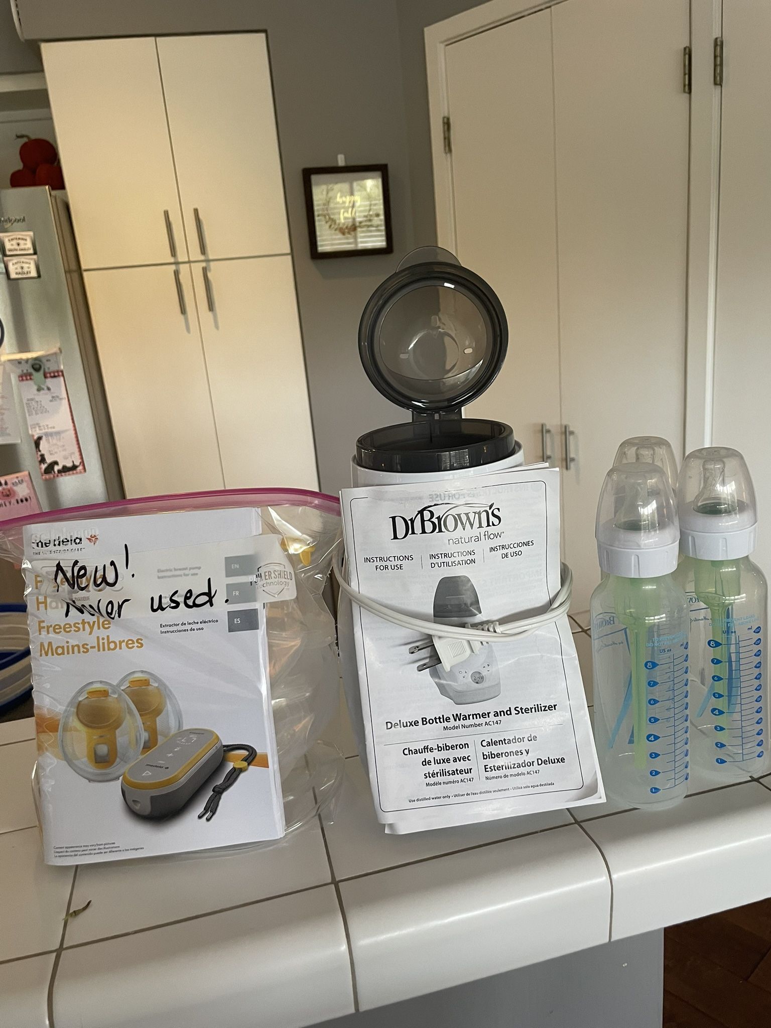Brand New Medela Breast Pump And Dr. Brown’s Bottle Washer