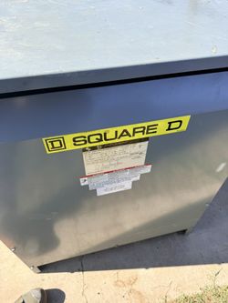 Square D 75kva 3 Phase Transformer P- 480 S- 240 Delta /Delta 