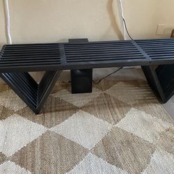 Wood Coffee/Console Table , Bench Too 