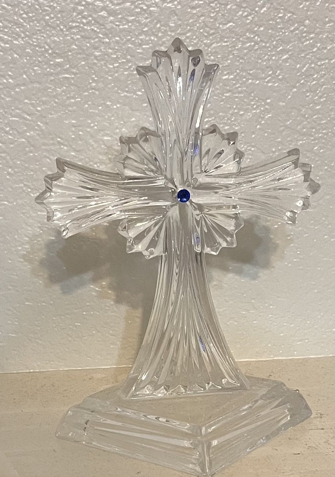 Glass Cross 9” Tall, $5