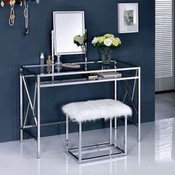 The Perfect Gift For Valentines! Lismore Vanity w/ Stool-available in 2 color  