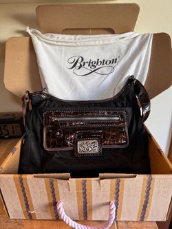 BRIGHTON CROSSBODY HANDBAG WITH BAG COVER AND BOX