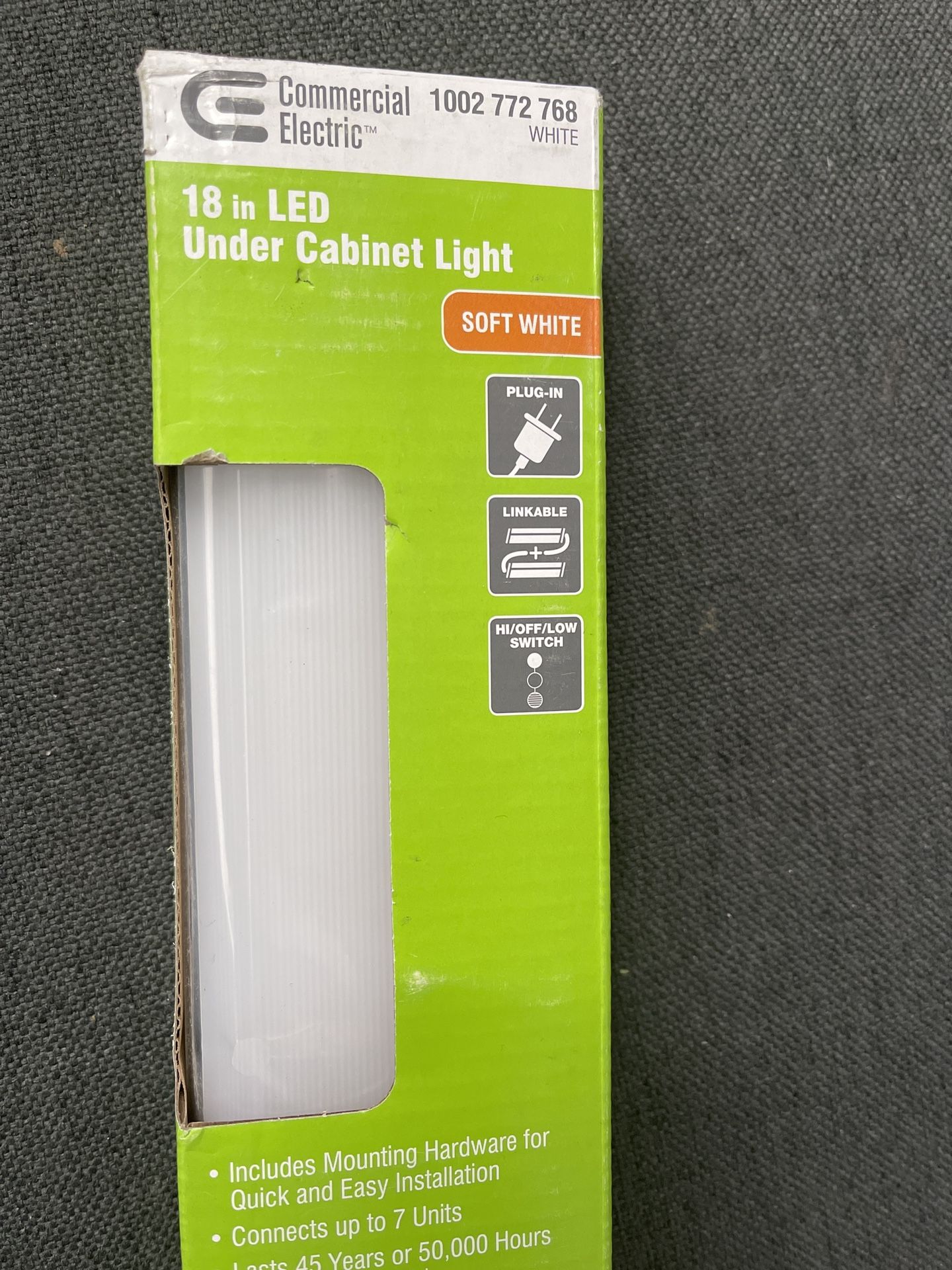 18 Inch LED under cabinet Light