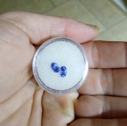 Natural Tanzanite Gemstone Pair