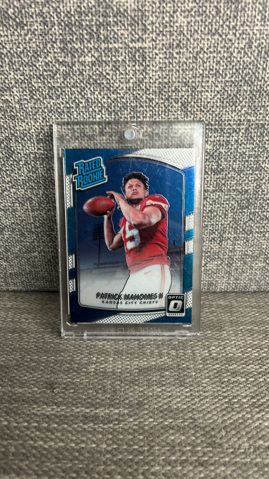 Patrick Mahomes Rated Rookie Donruss Football #177