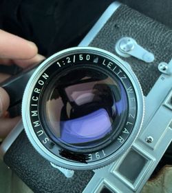 Leica M3 single stroke camera + Summicron 50mm f2 (rigid/type 2) lens