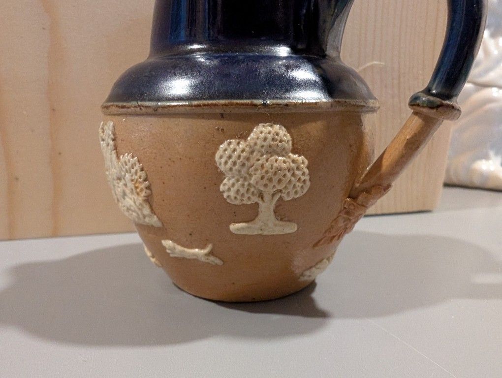 Antique Miniature Glazed Cobalt Royal Dalton