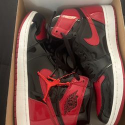 Patent Leather Bred Banned 1s