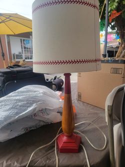 Baseball Themed Lamp