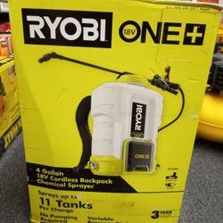 RYOBI 18V ONE + 4 Gallon CORDLESS BACKPACK CHEMICAL SPRAYER
