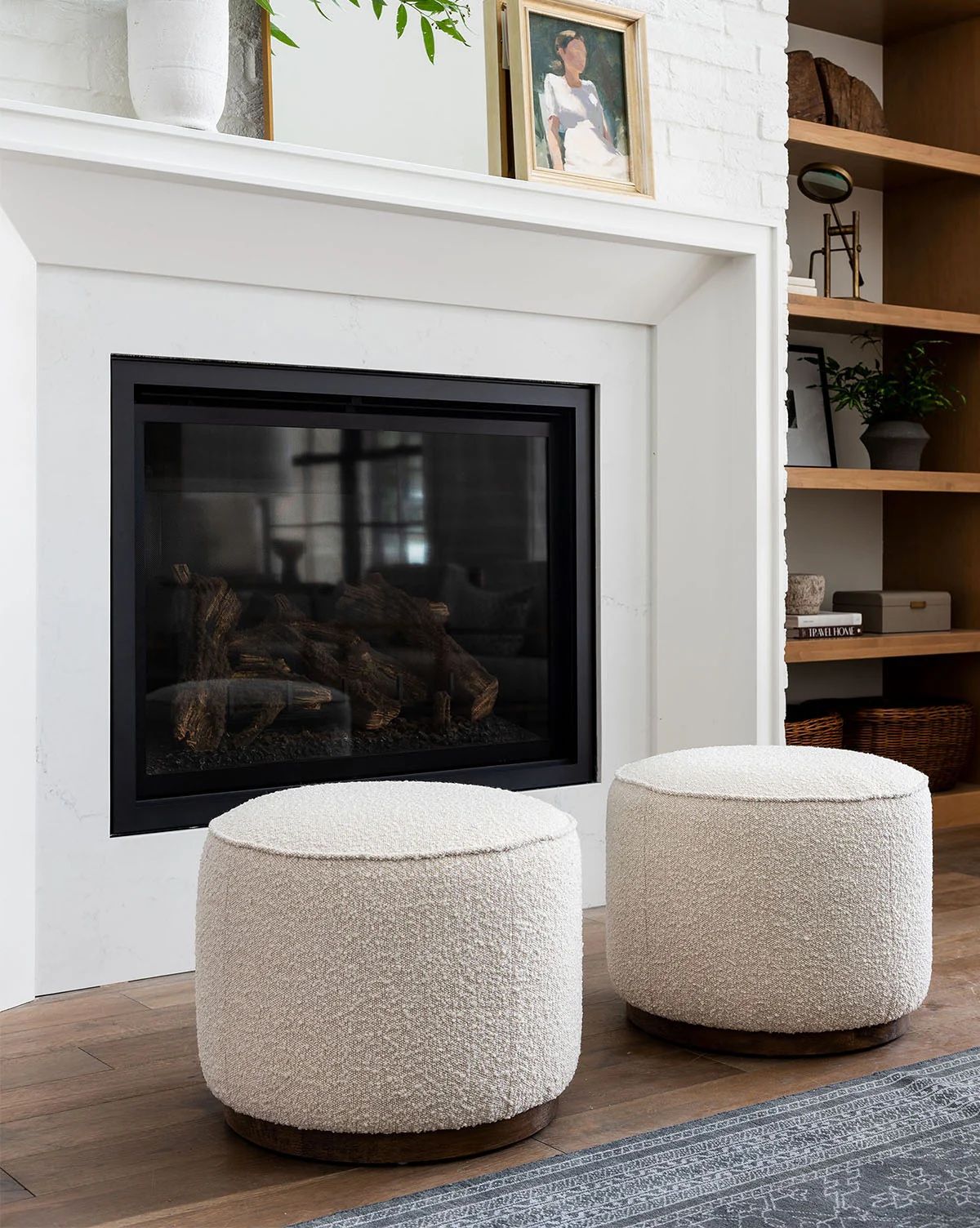 McGee & Co Boucle Ottoman Set