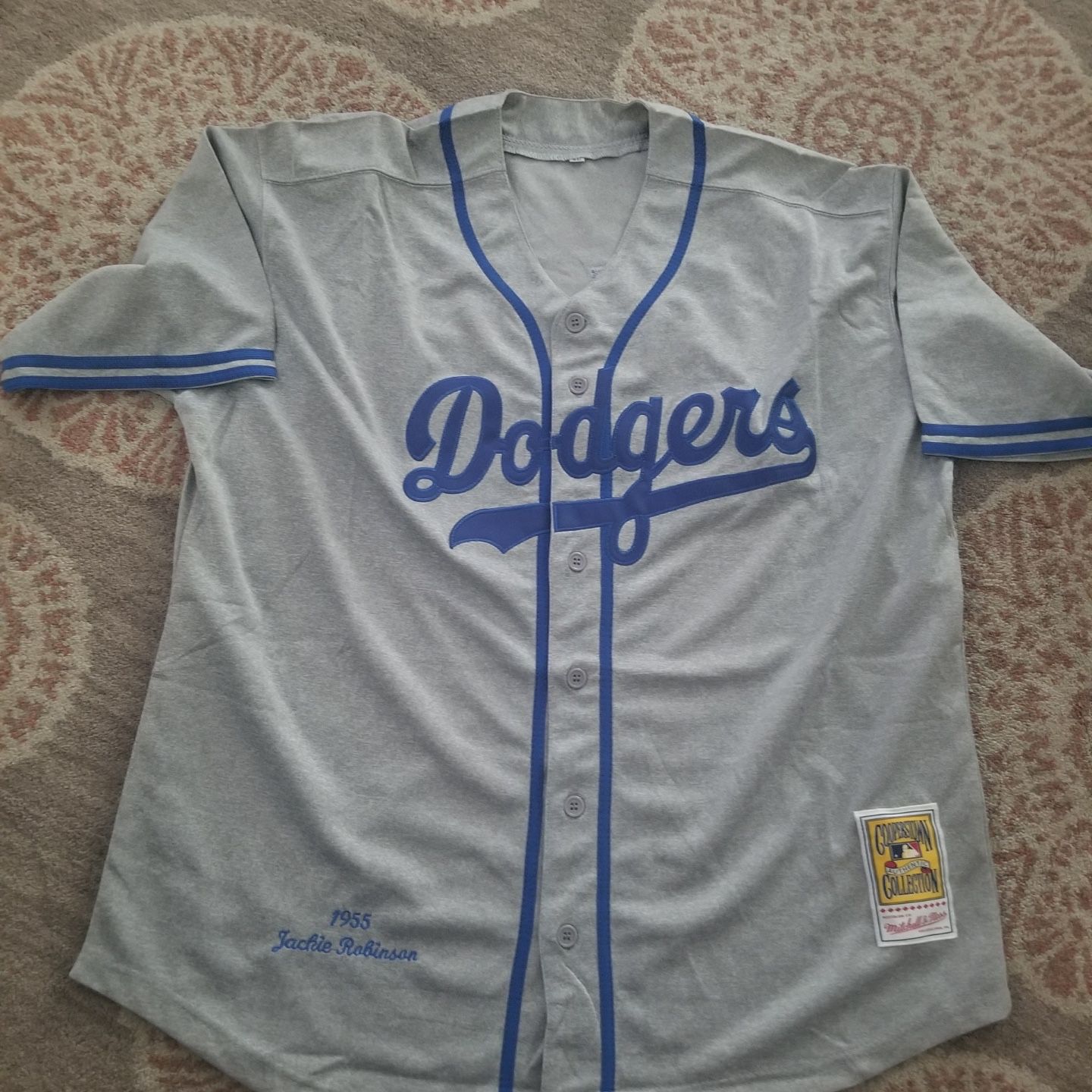 For Sale: 1955 Jackie Robinson mitchell and Ness dodgers jersey