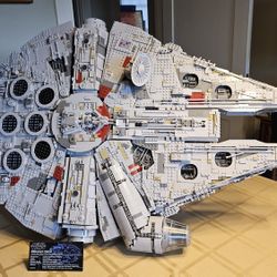 Lego Brick Millennium Falcon w/ Display Stand (Assembled)