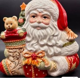 Vintage Fitz and Floyd Santa / Christmas Napkin Holder