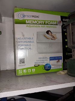 Senserpedic air mattress queen used 3 times 3 nites