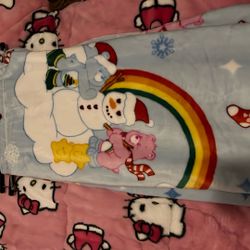 care bear christmas blanket