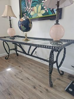 Custom One of a Kind Brutalist Chainlink Console