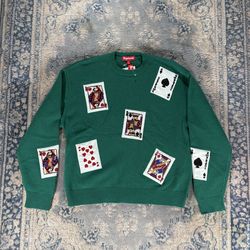 Supreme Cards Beaded Sweater Size M