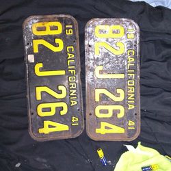 Old Pair Plates