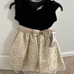 Black And Beige Size 5 Dress