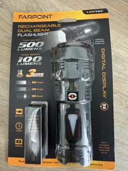 Rechargeable Dual Beam Flashlight