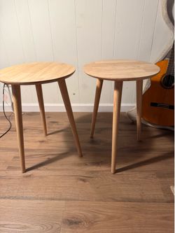 Wood side tables