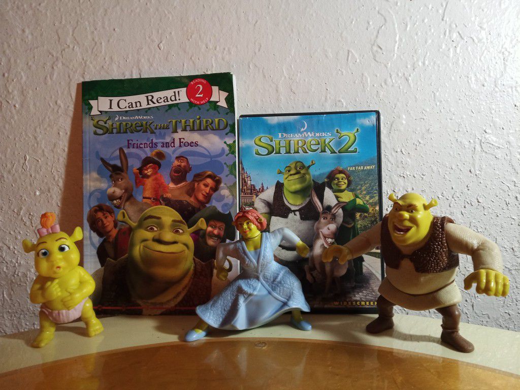 Shrek 2 DVD & Figurines