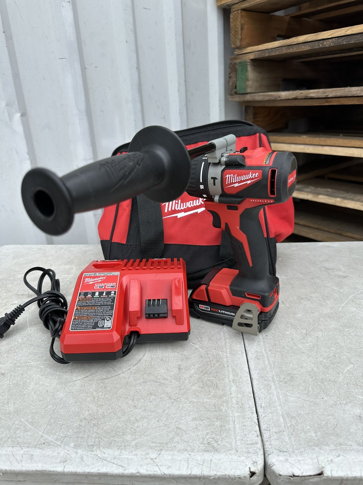 Milwaukee M18 Hammer Drill 1.5 battery + charger USED $125