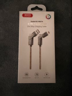 NEW XO 4-in-1 Fast Charging Cable USB-C & Lightning 60W