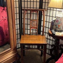 Antique Chinese High Back Chair
