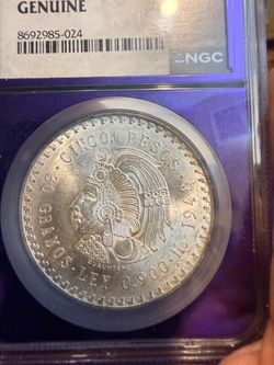 🔥 RARE 🔥 1948 Mexico Silver 5 Pesos - Exclusive NGC Purple BERT Slab