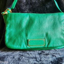 Brilliant Kelly Green Leather Marc Jacobs Bag Purse