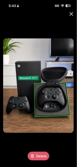 Xbox series x with controller and 3 games