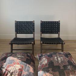 Out Door/ Indoor Chairs With Pillows 