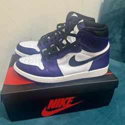 Nike Jordan 1 High OG Court Purple 2.0 Size 9.5