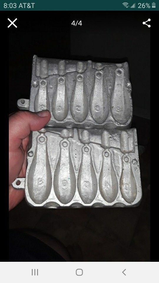 Fishing lead molds for Sale in Woodland, WA OfferUp