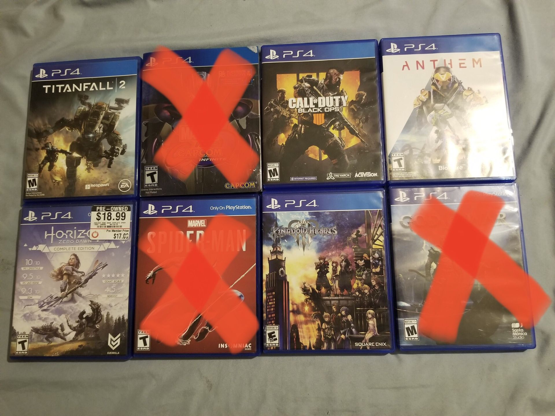 Ps4 Games For Sale or trade