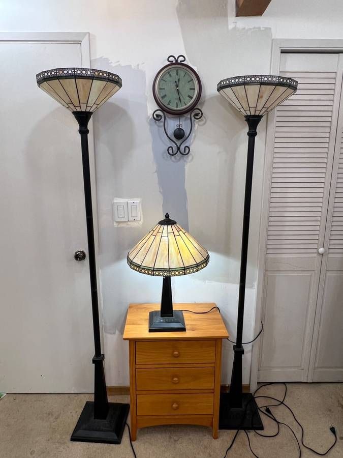 Matching Floor Lights Table Lamp Set of 4 - $150 (Issaquah)