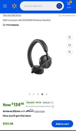 Dell WL3024DWW Wireless Headset
