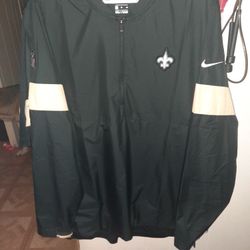 New Orleans Saints Mens On Field Windbreaker 