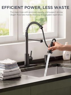 FORIOUS black kitchen faucet