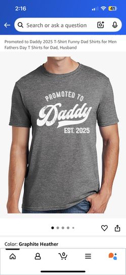 New Promoted To Daddy T-shirt