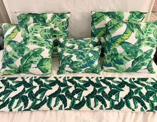 Threshold Tropical Decorative Pillow Set + Table Runner