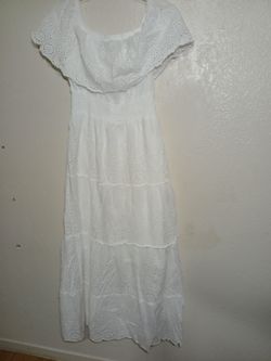 White summer dress for women