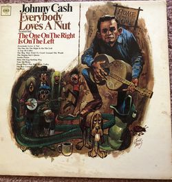 Johnny Cash “Everybody Loves A Nut” Vinyl Album $12