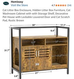 Cat litter box enclosure